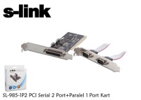 S-LINK SL-985-1P2 RS232 2 PORT+1 PARALEL  PCI KART